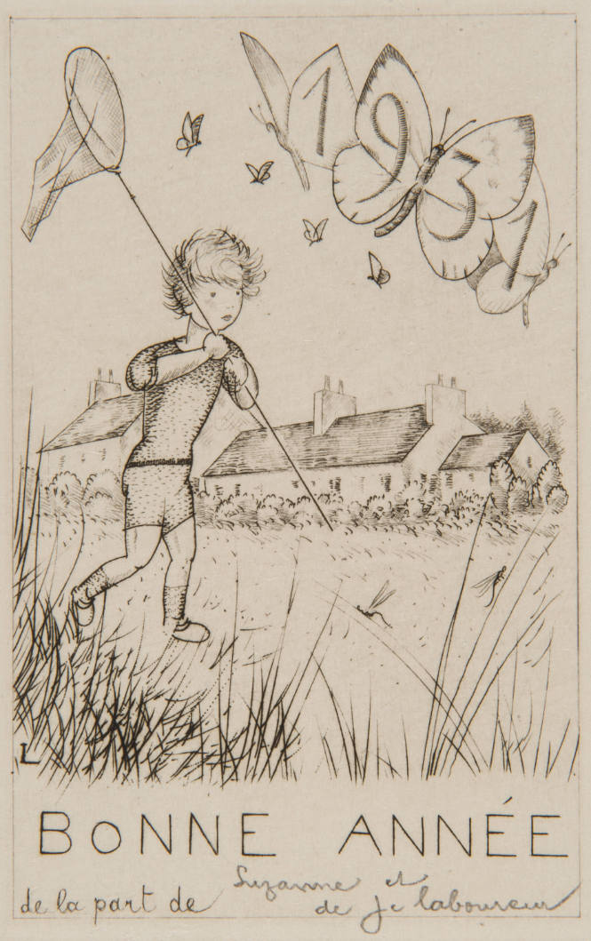 La Chasse aux Papillons, carte pour 1931