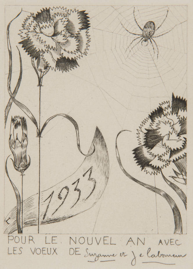 Carte Pour Nouvel An , 1933