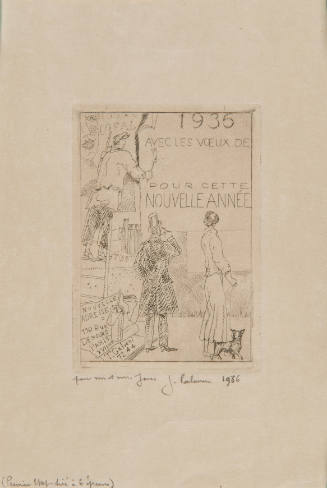 Carte Pour Nouvelle An, 1936