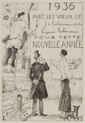 Carte Pour Nouvelle An, 1936