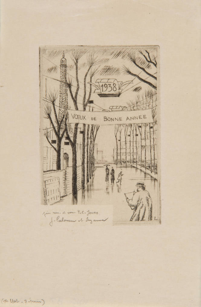 Carte Pour Nouvelle An ,1938