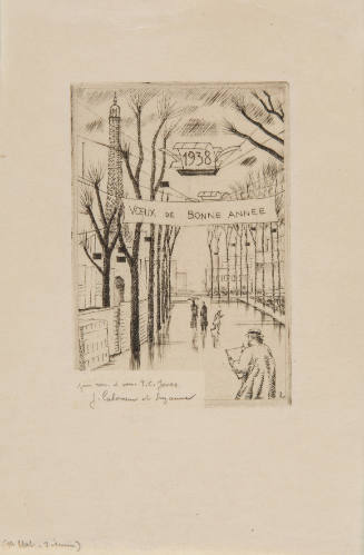 Carte Pour Nouvelle An ,1938