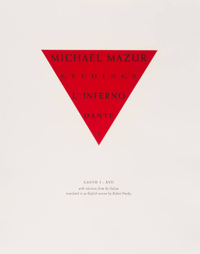 L’Inferno of Dante I: Title Page (text)