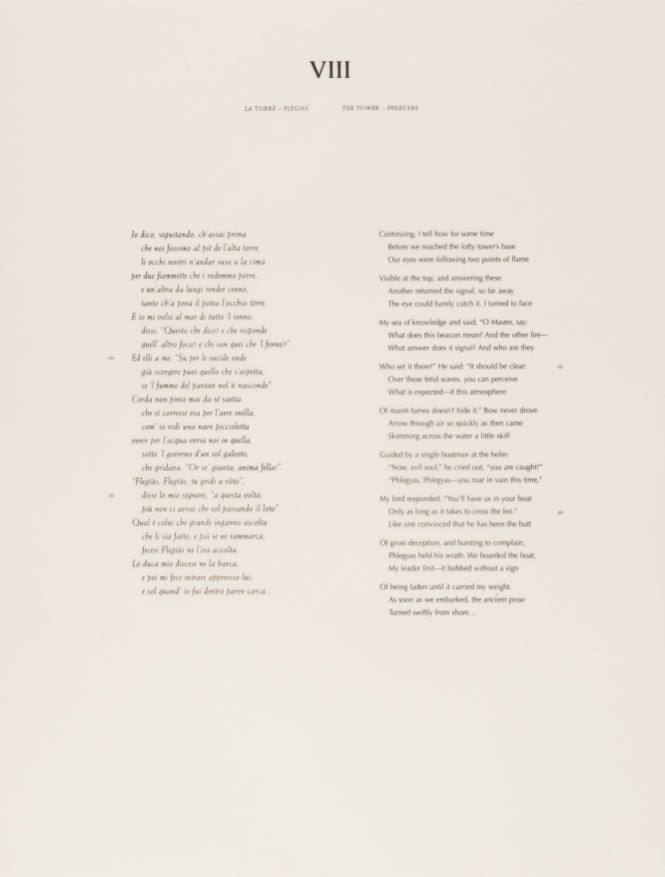 L’Inferno of Dante I: VIII The Tower - Phlegyas (text)