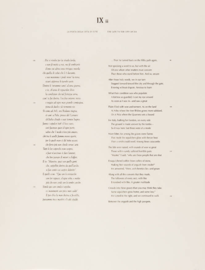 L’Inferno of Dante I: IXii The Gate to the City of Dis (text)