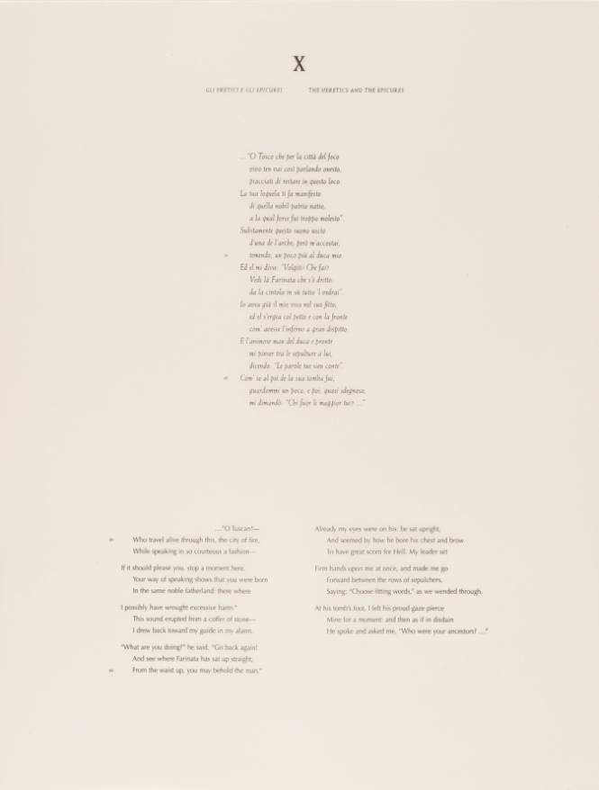 L’Inferno of Dante I: X The Heratics and the Epicures (text)