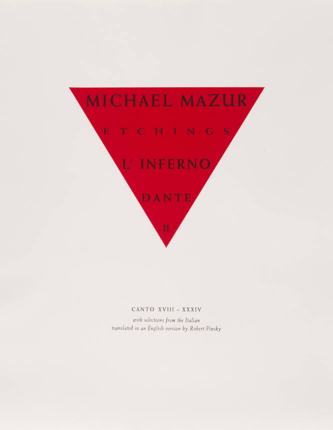 L’Inferno of Dante II: Title Page (text)