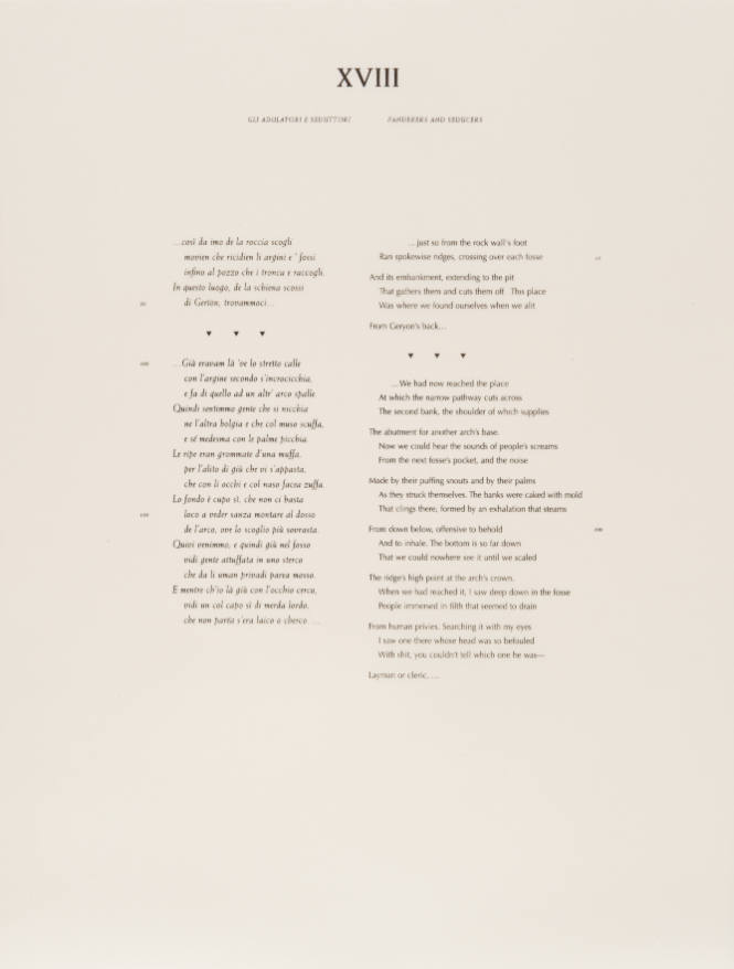 L’Inferno of Dante II: XVIII Panderers and Seducers (text)