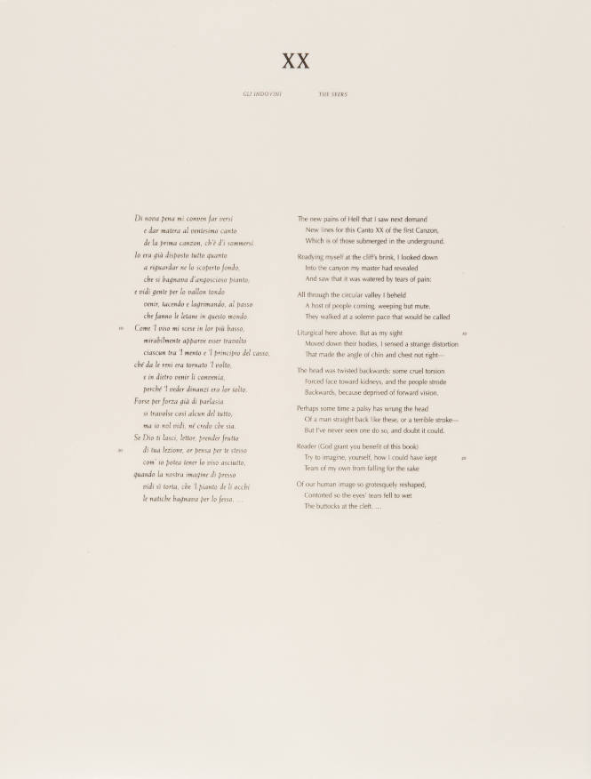 L’Inferno of Dante II: XX The Seers (text)