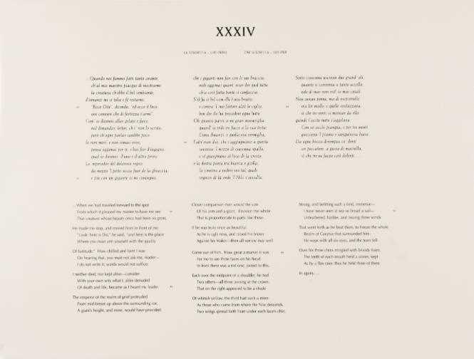 L’Inferno of Dante II: XXXIV The Giudecca - Lucifer (text)