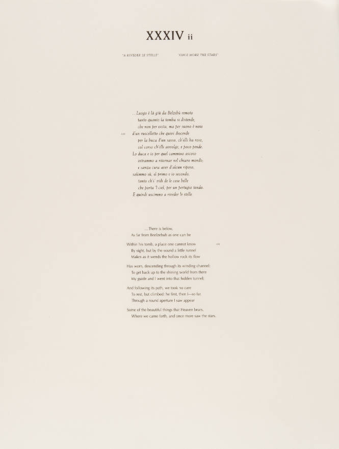 L’Inferno of Dante II: XXXIVii “Once More the Stars” (text)