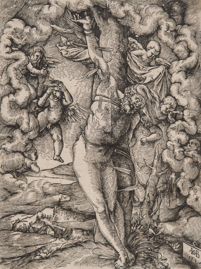 Saint Sebastian Bound to a Tree