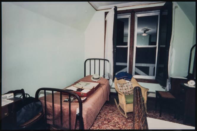 Untitled (Bedroom with blue walls, form Millerton Portfolio)