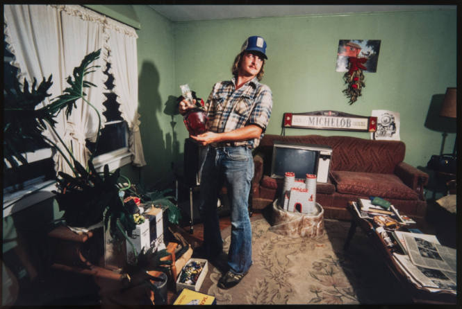 Untitled (Man in cluttered living room, from Millerton PPortfolio)