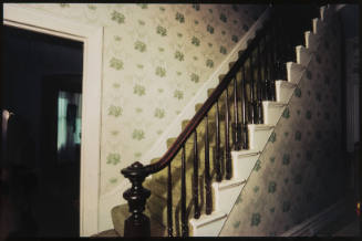 Untitled (Staircase with green floral wallpaper, from Millerton Portfolio)