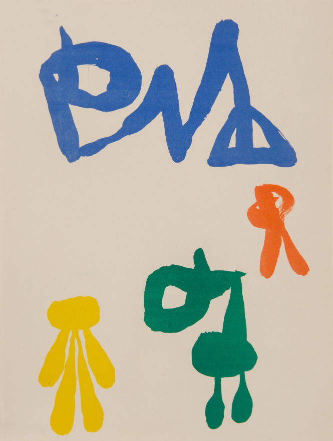Illustration for Parler Seul by Tristan Tzara, 1948-50