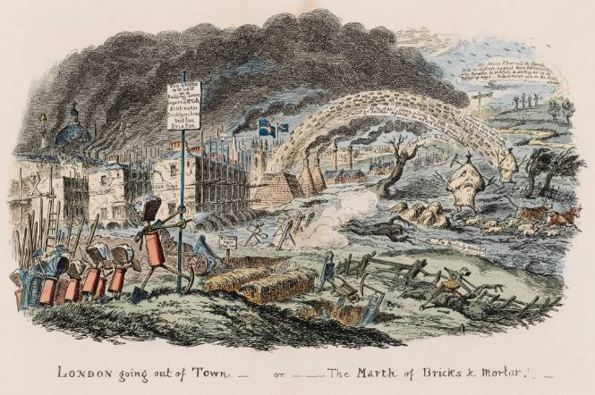 London Going Out of Town-or-The March of Bricks