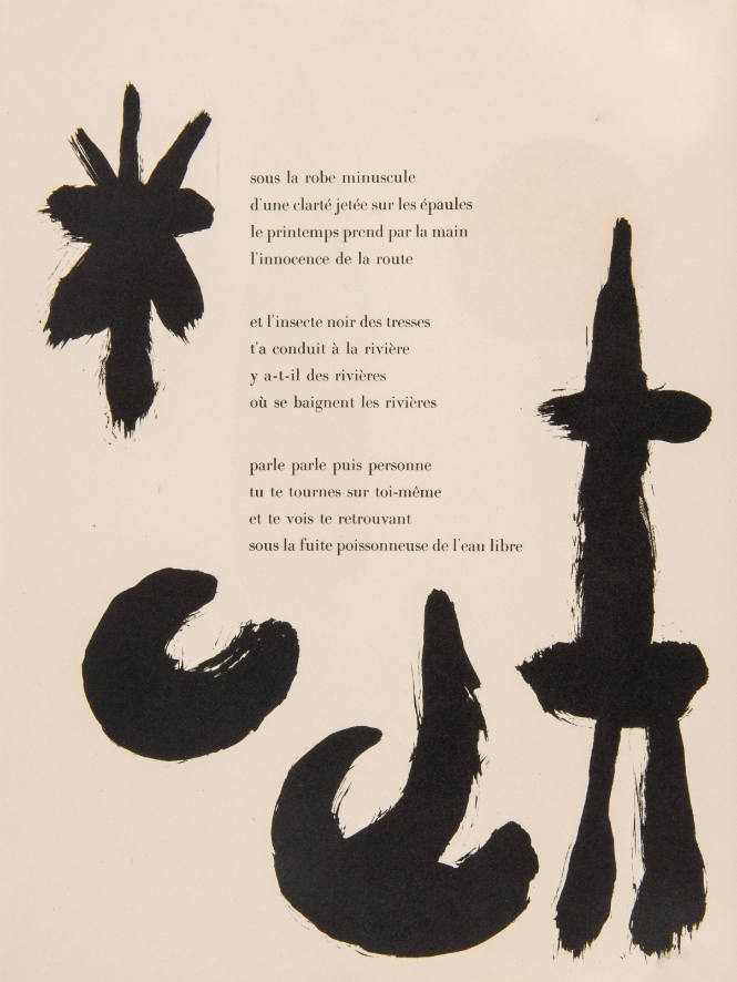Illustration for Parler Seul by Tristan Tzara, 1948-50