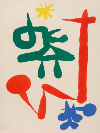 Illustration for Parler Seul by Tristan Tzara, 1948-50