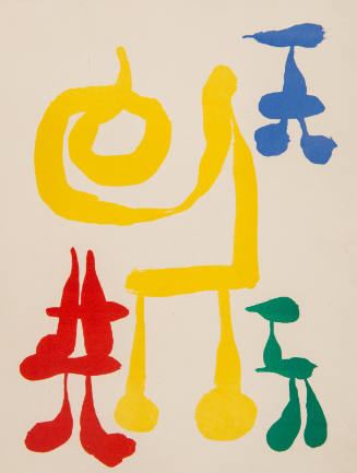 Illustration for Parler Seul by Tristan Tzara, 1948-50