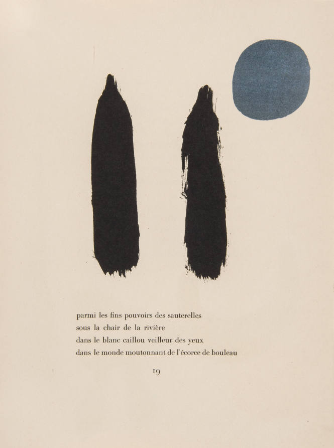 Illustration for Parler Seul by Tristan Tzara, 1948-50