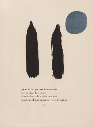 Illustration for Parler Seul by Tristan Tzara, 1948-50