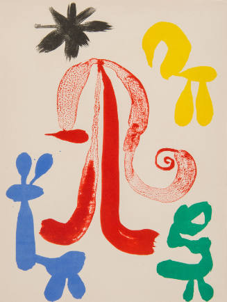 Illustration for Parler Seul by Tristan Tzara, 1948-50