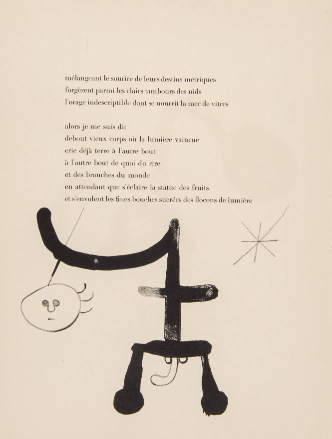 Illustration for Parler Seul by Tristan Tzara, 1948-50