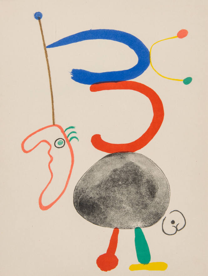 Illustration for Parler Seul by Tristan Tzara, 1948-50