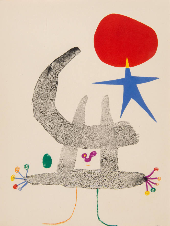 Illustration for Parler Seul by Tristan Tzara, 1948-50