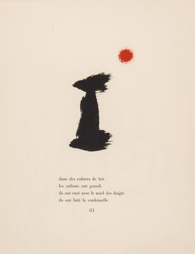 Illustration for Parler Seul by Tristan Tzara, 1948-50
