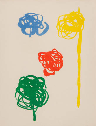 Illustration for Parler Seul by Tristan Tzara, 1948-50