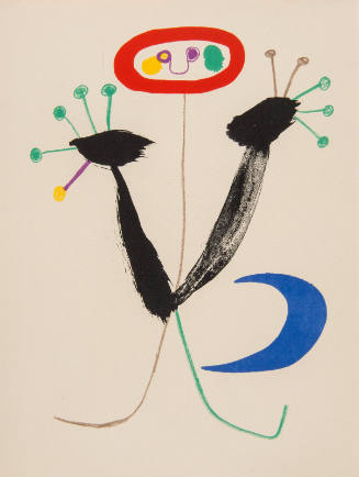 Illustration for Parler Seul by Tristan Tzara, 1948-50