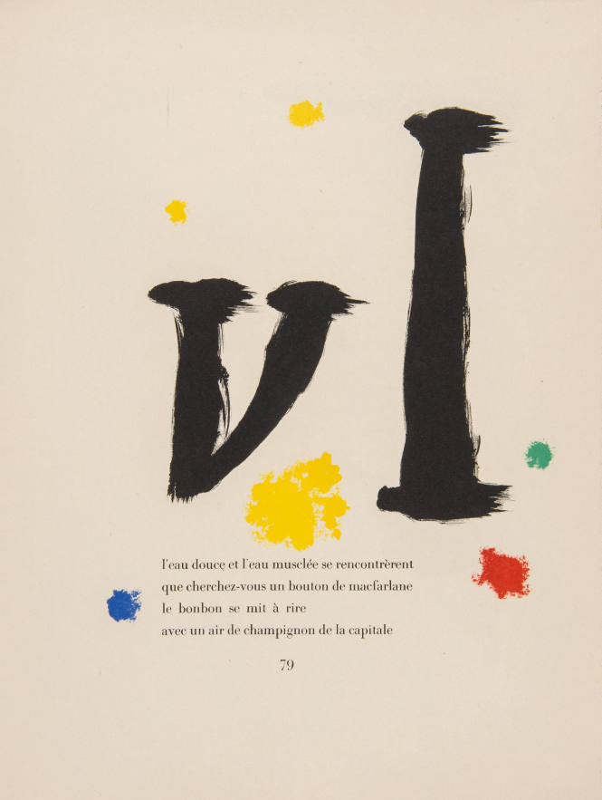 Illustration for Parler Seul by Tristan Tzara, 1948-50
