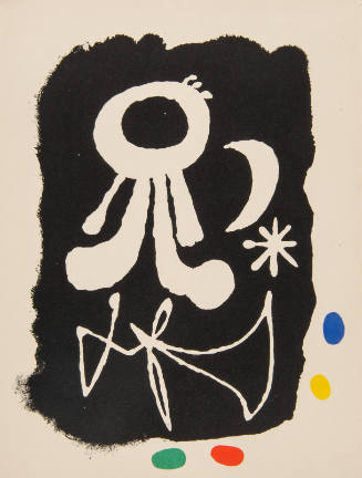 Illustration for Parler Seul by Tristan Tzara, 1948-50