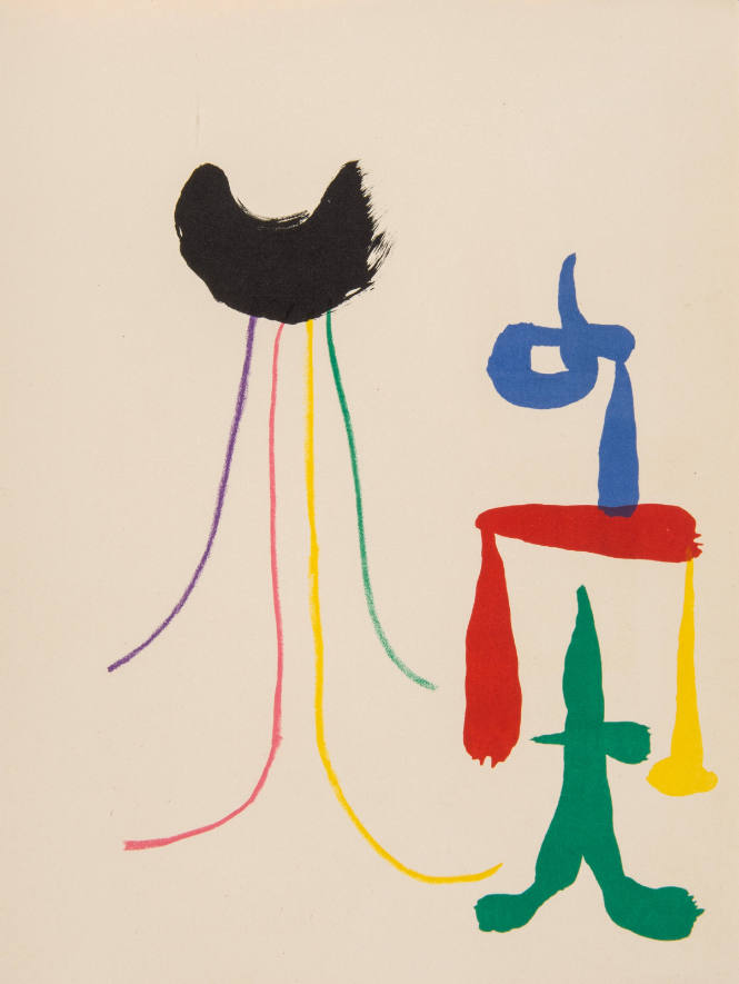 Illustration for Parler Seul by Tristan Tzara, 1948-50