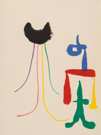 Illustration for Parler Seul by Tristan Tzara, 1948-50