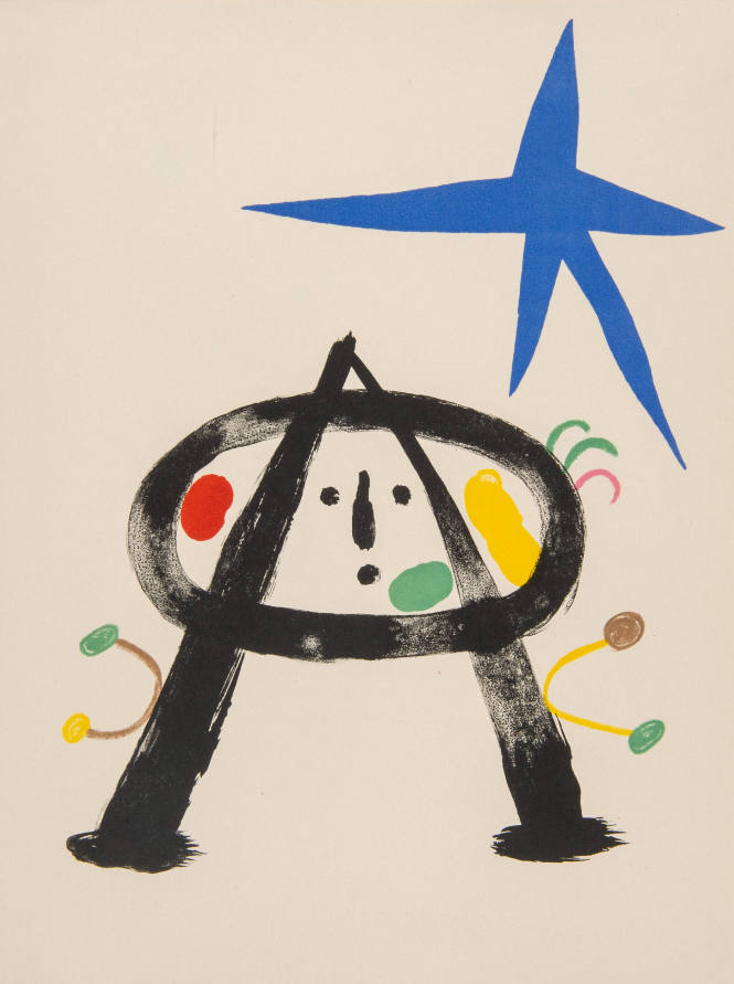 Illustration for Parler Seul by Tristan Tzara, 1948-50