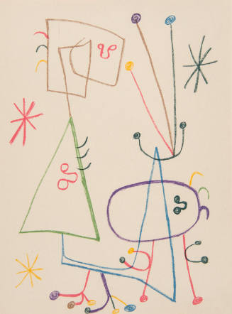 Illustration for Parler Seul by Tristan Tzara, 1948-50