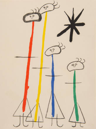 Illustration for Parler Seul by Tristan Tzara, 1948-50