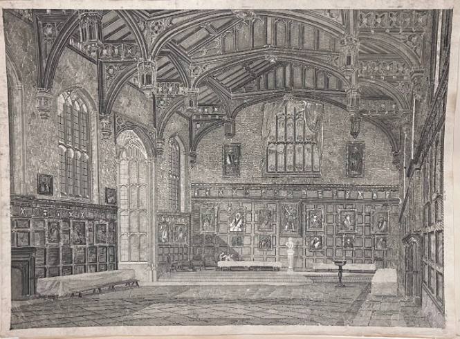 Inside View of the Hall of Christ Church