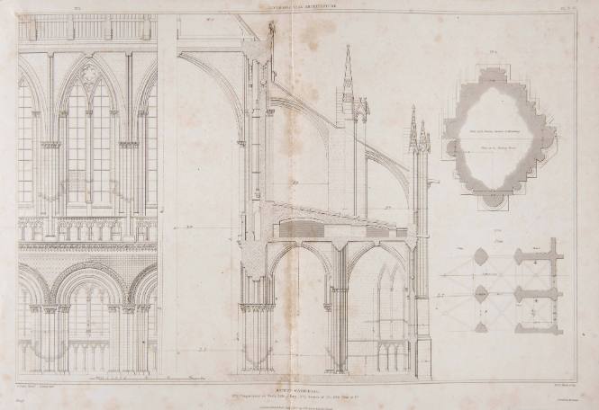 Bayeaux Cathedral (plans and elevations)