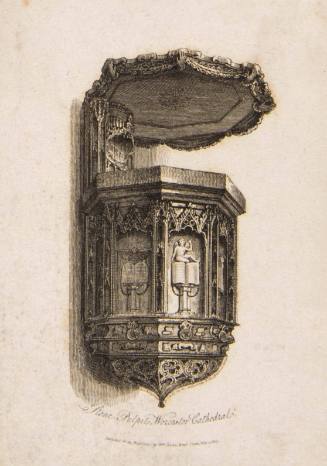 Stone Pulpit, Worcester Cathedral...