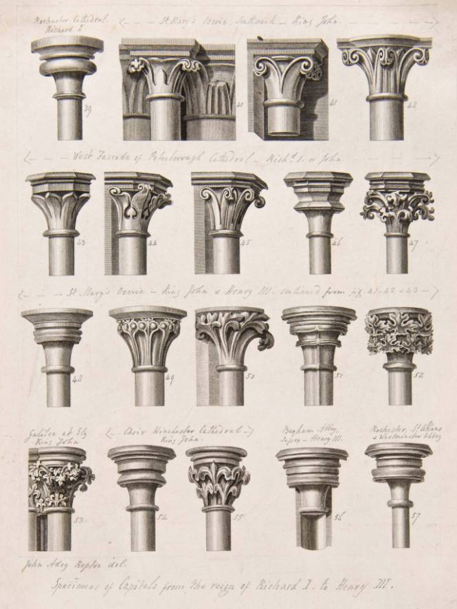 Specimens of Capitalsfrom the reign of Richard I to Henry III