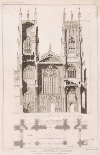 York Cathedral Church from Britton's History &c. of York Cathedral