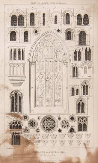 Britton's Architectural Dictionary-Windows and Mullions
