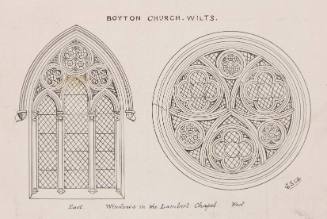 Boyton Church, Wilts. Windows in Lambert Chapel