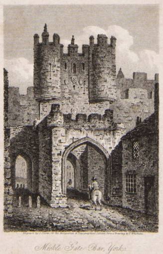Mickle Gate Bar, York  for the Antiquarian and Topographical Cabinet