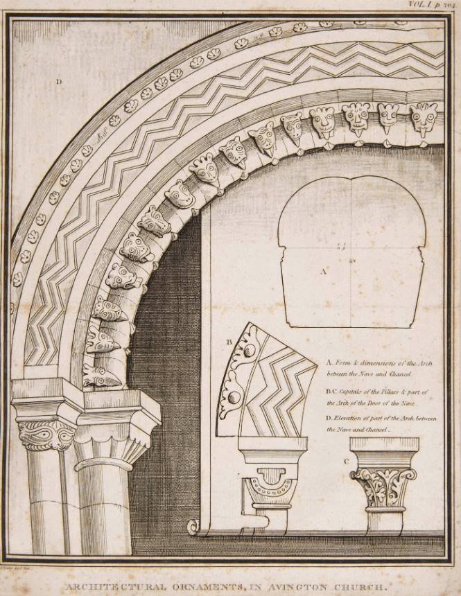 Architectural Ornaments, in Avington Church