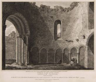 Interior of Round Tower, Ludlow Castle, Shropshire - for the Architectural Antiquities of Great Britain